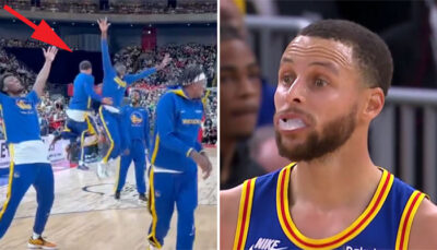 NBA – Déchaîné, Steph Curry lâche un incroyable panier dans une séquence folle !