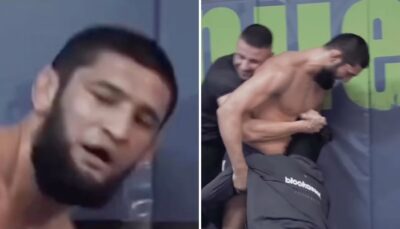 UFC – 2 vs 1 : le workout terrible de Khamzat Chimaev, trop puissant ! (vidéo)