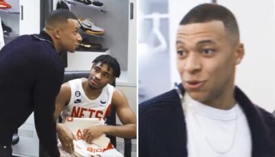 NBA – La séquence entre Mbappé et les Nets dans le vestiaire qui choque !