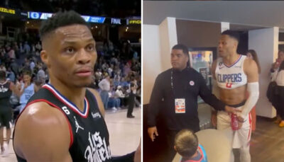 NBA – « Surveille ce que tu dis encul* » : ça chauffe entre Westbrook et un fan !