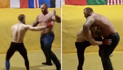 UFC – Les images folles du sparring de Conor McGregor contre The Mountain (2m05, 180 kilos) !