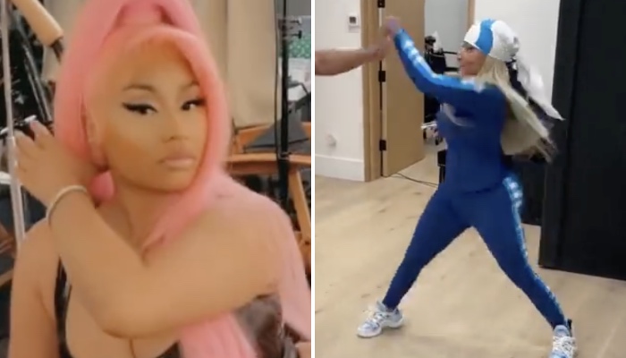 La célèbre rappeuse US Nicki Minaj s'est affichée en plein entrainement de boxe