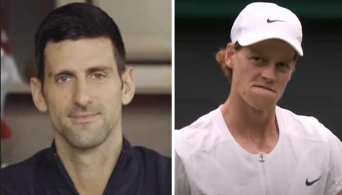 Novak Djokovic et Jannick Sinner