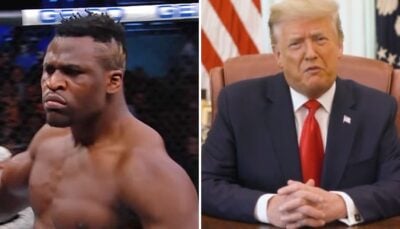 Francis Ngannou et Donald Trump