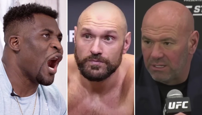 Francis Ngannou, Tyson Fury et Dana White