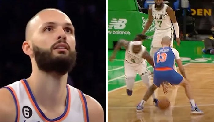 Evan Fournier contre les Celtics