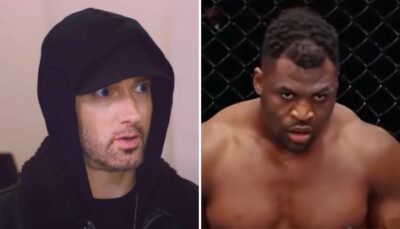 La photo dingue où Francis Ngannou (123 kilos) fait passer Eminem pour un minus !