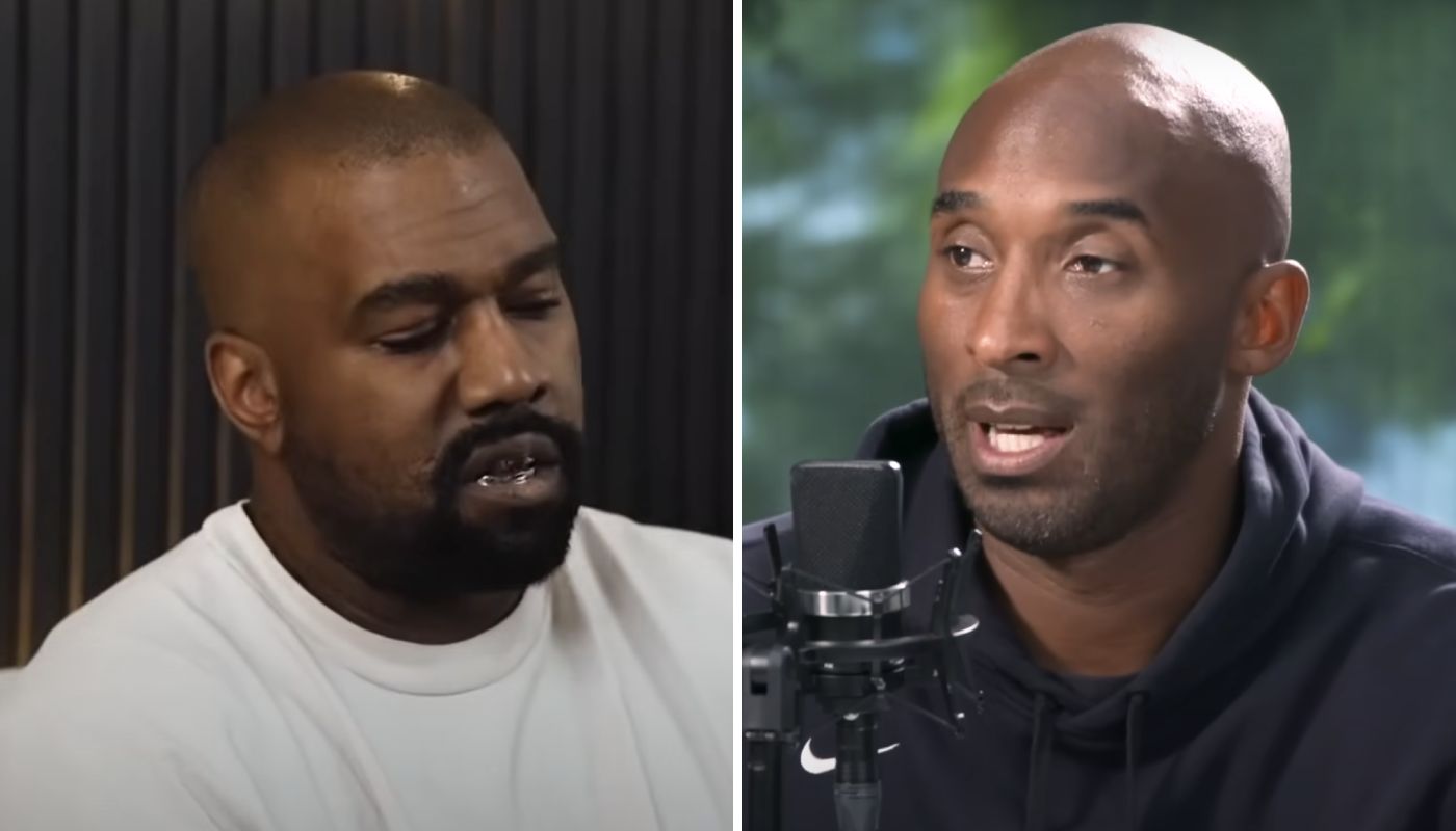 Kanye West, légende du rap, et Kobe Bryant, légende NBA