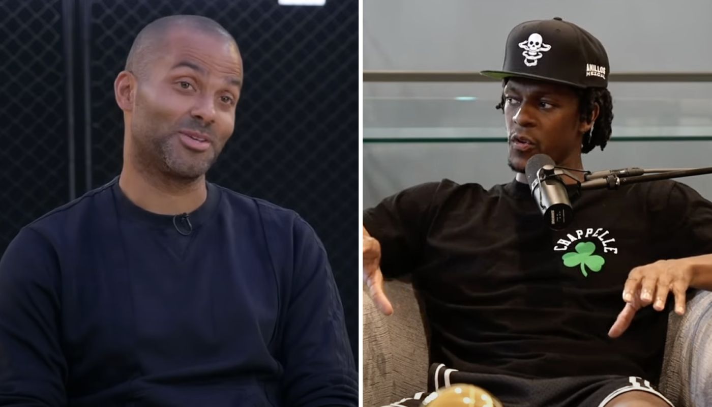 Tony Parker et Rajon Rondo, deux meneurs NBA légendaires des Spurs et des Celtics