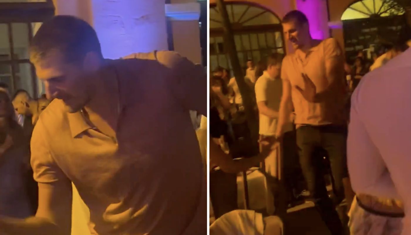 Nikola Jokic spotted dancing while on vacation in Serbia