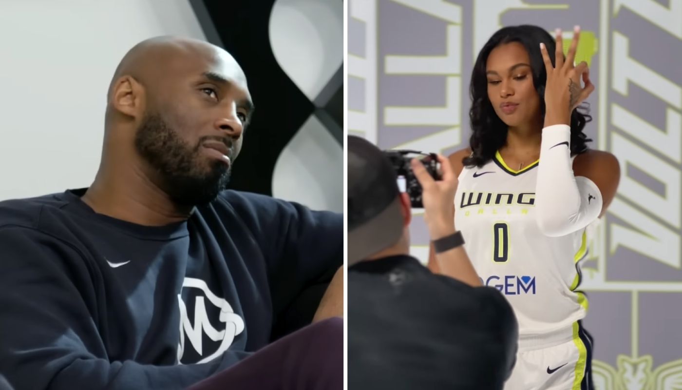 Kobe Bryant and a former protégé, Satou Sabally, star of the Wings in the WNBA