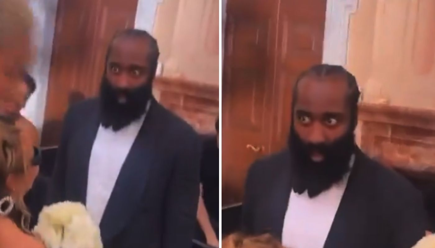 James Harden at a wedding