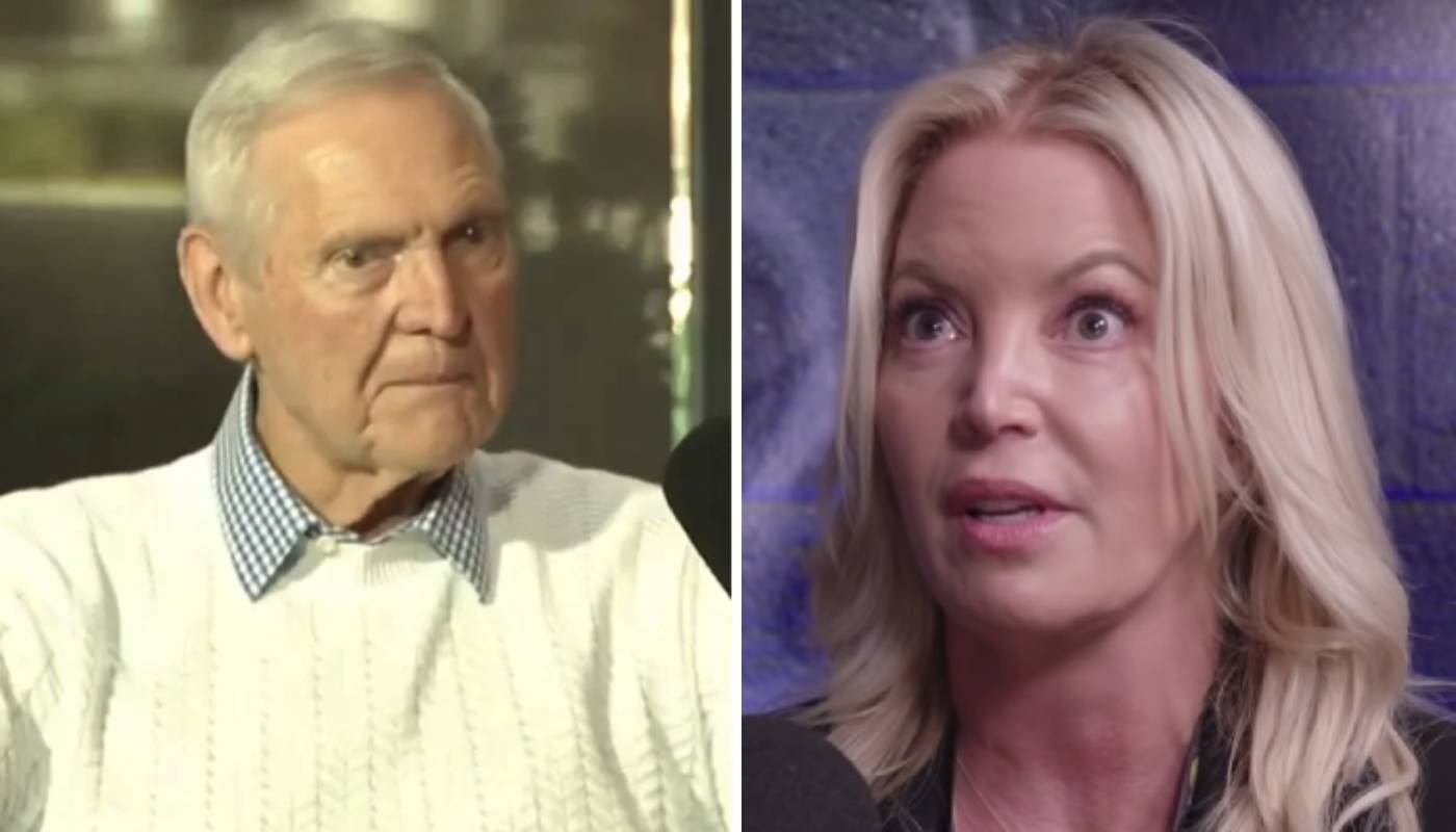 Jerry West et Jeanie Buss, propriétaire des Lakers