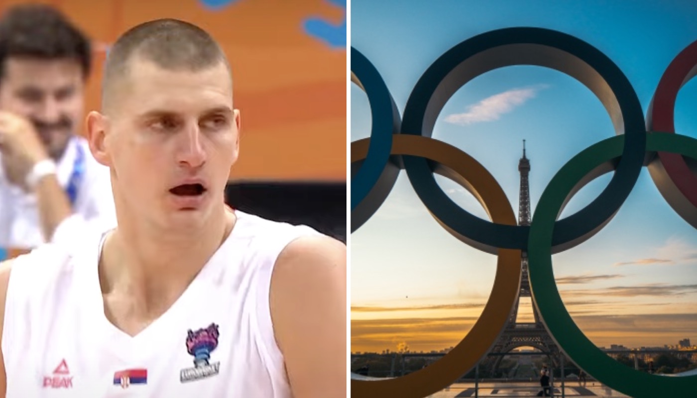 La star NBA serbe Nikola Jokic (gauche) disputera-t-elle les Jeux olympiques de Paris ?
