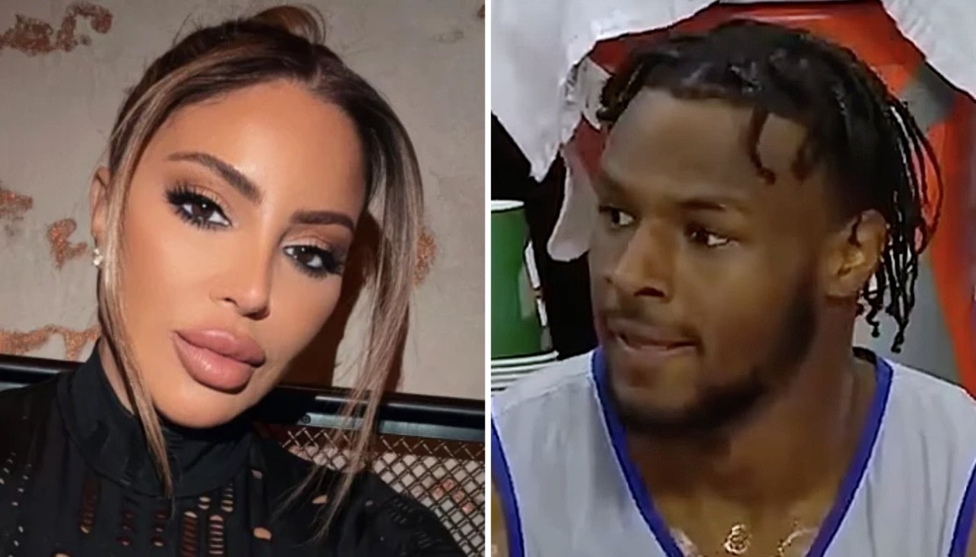 L'ex-femme de Scottie Pippen, Larsa (gauche) et le prospect NBA Bronny James (droite)