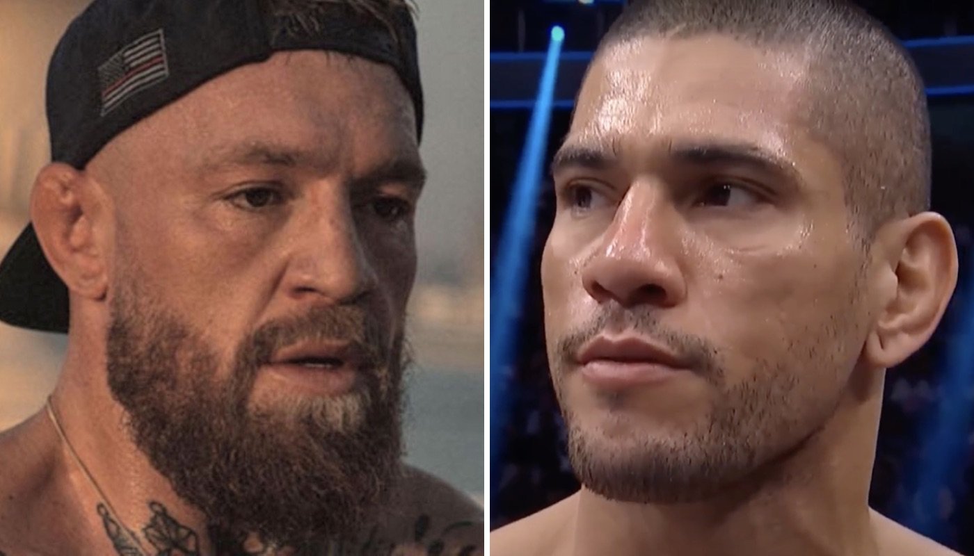 Les stars de l'UFC Conor McGregor (gauche) et Alex Pereira (droite)