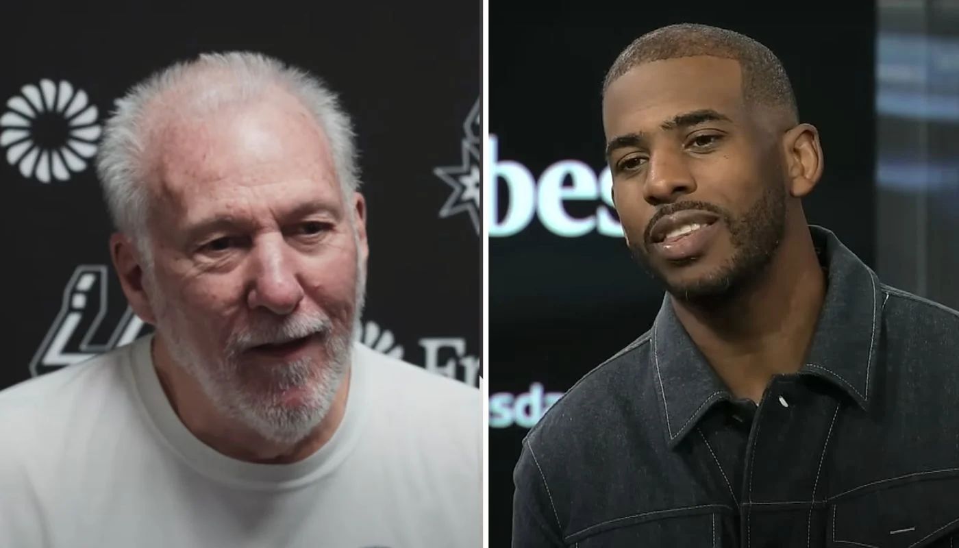 Gregg Popovich et son nouveau meneur Chris Paul