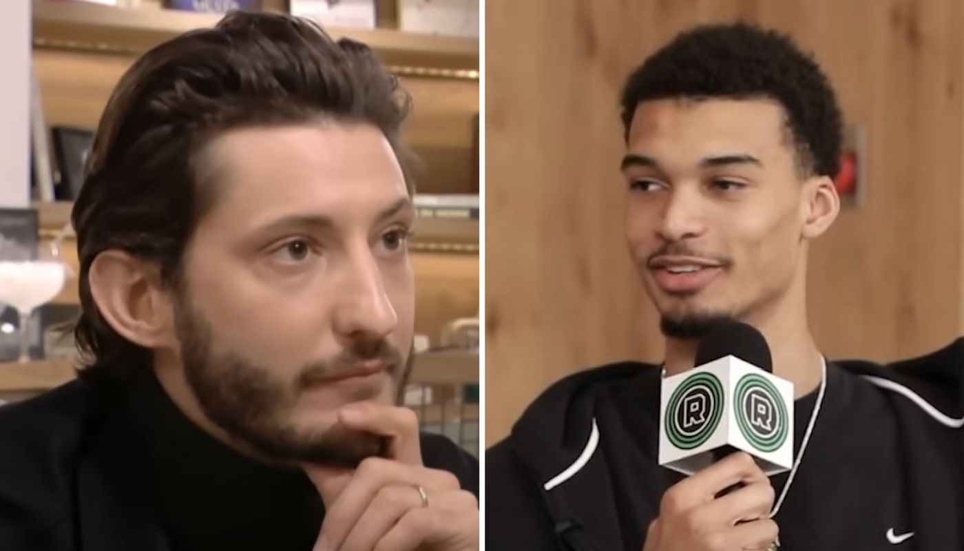 Pierre Niney et Victor Wembanyama des Spurs