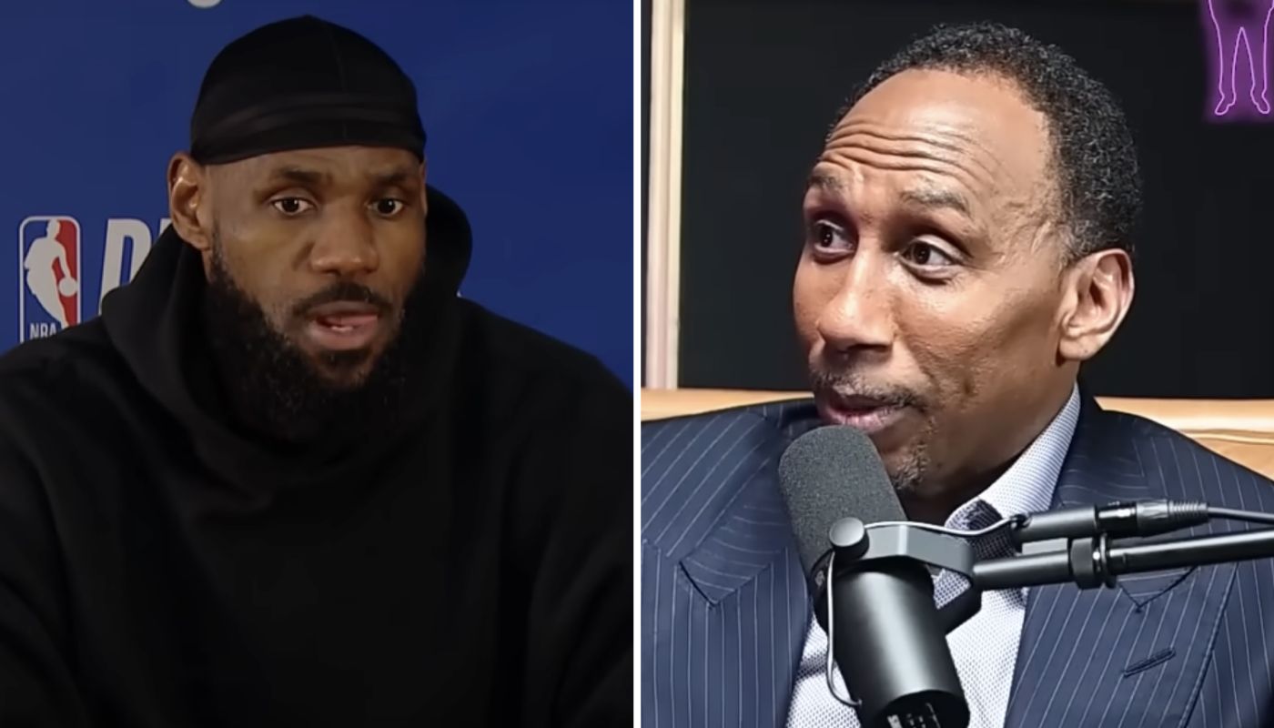 LeBron James and journalist Stephen A. Smith