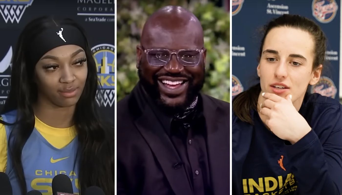 Shaquille O'Neal Talks About WNBA Superstars Angel Reese and Caitlin Clark