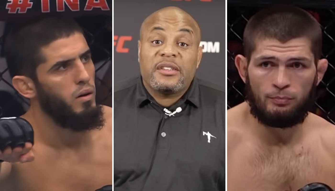 UFC Islam Makhachev, Daniel Cormier et Khabib Nurmagomedov