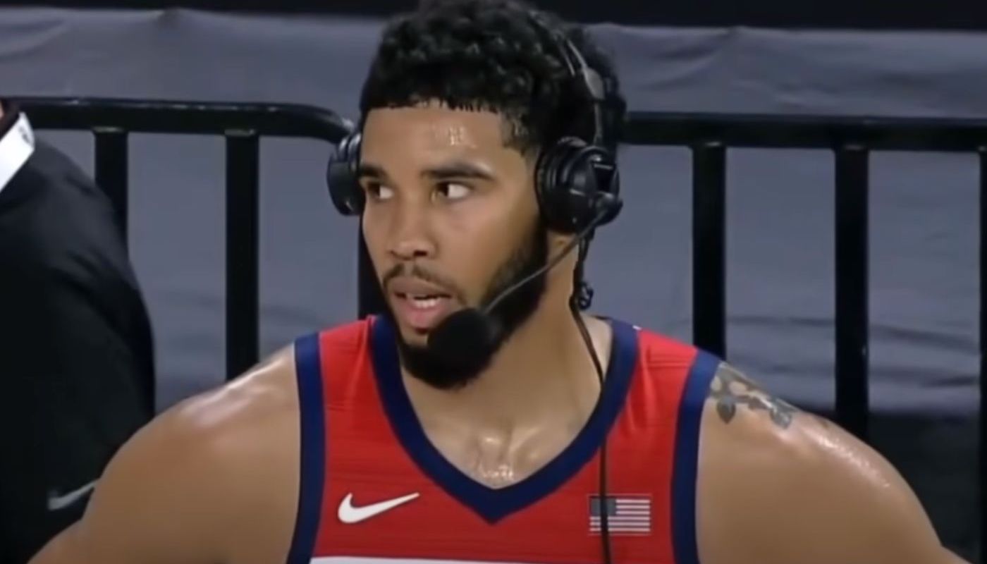 Team USA - Benché, l’image virale de Jayson Tatum avant la finale ...