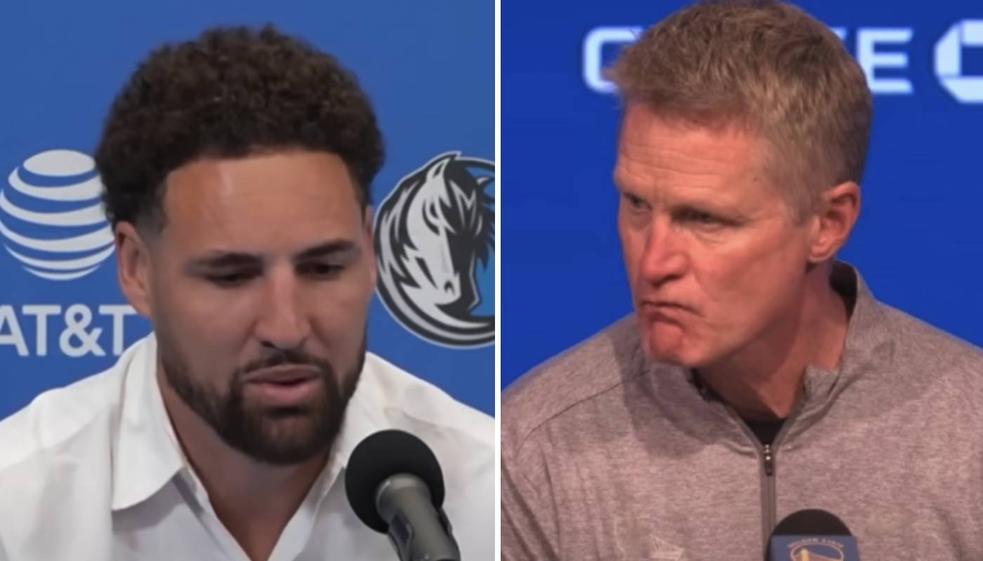 Klay Thompson et Steve Kerr