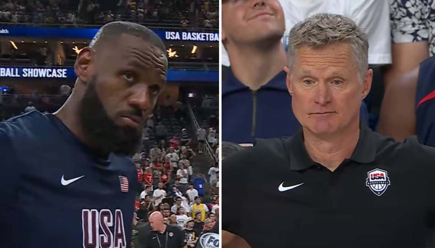 LeBron James and Steve Kerr