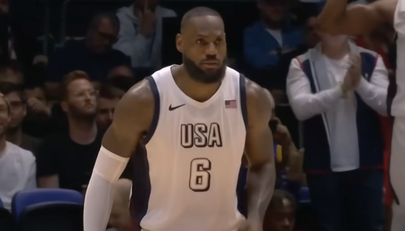 NBA LeBron James with Team USA