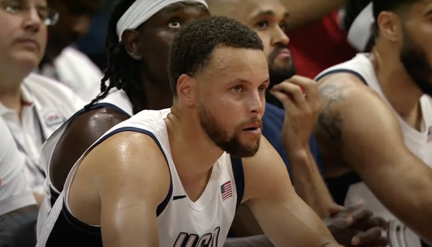 NBA star Stephen Curry, pictured here in Team USA colors