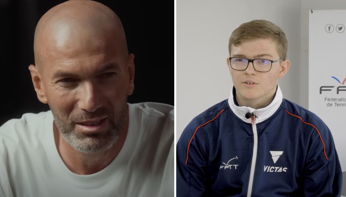 Alexis Lebrun et la légende Zinédine Zidane