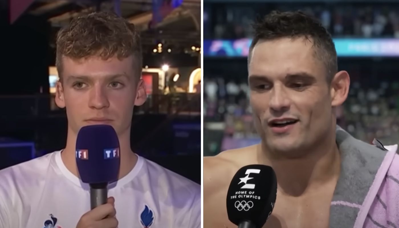 JO Léon Marchand et Florent Manaudou