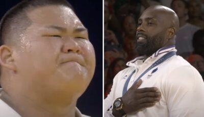 JO – Après leur choc XXL, Teddy Riner sans détour sur le monstre Tatsuru Saito (160 kg) : « C’était un…