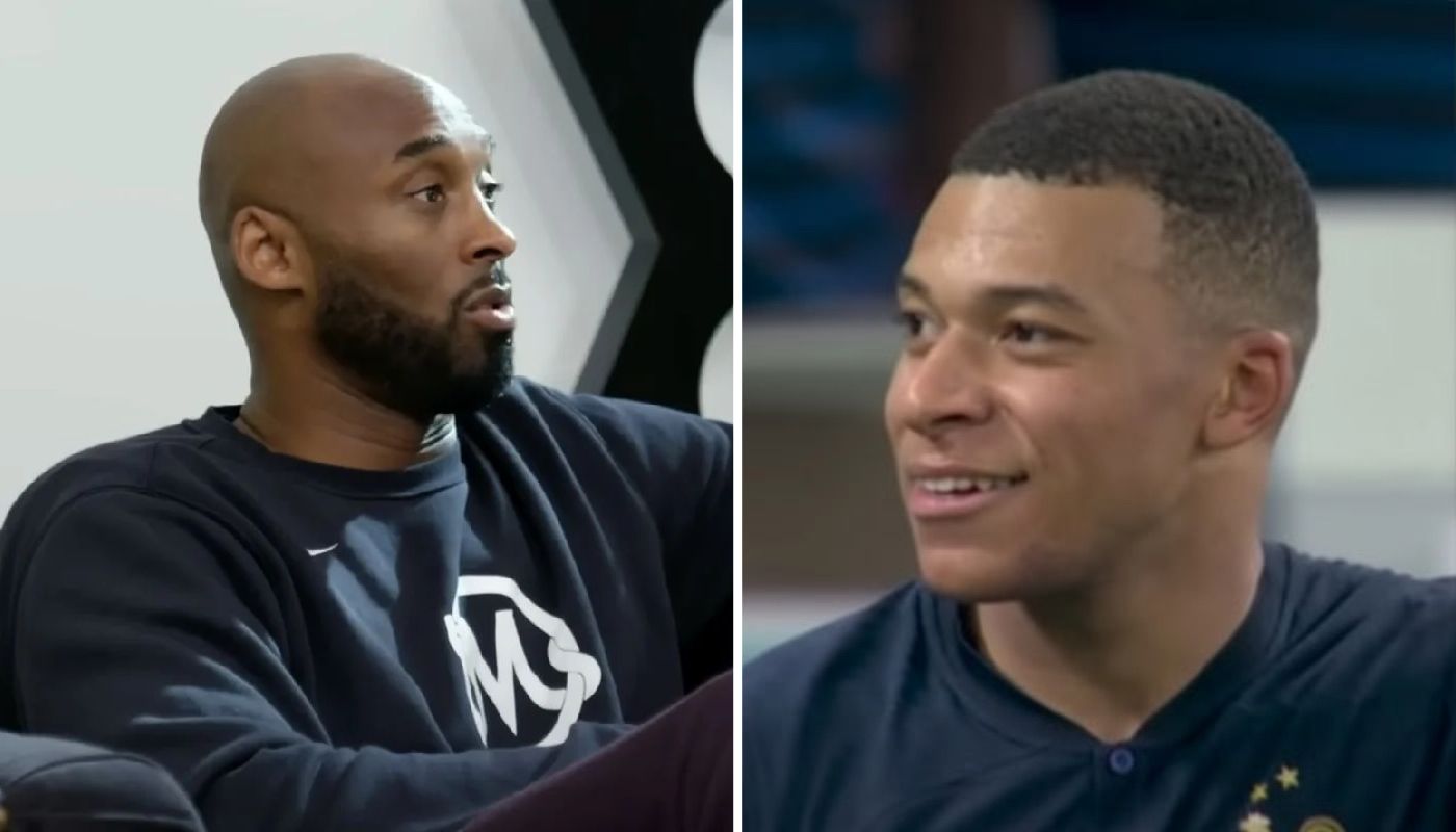 Kobe Bryant, légende NBA, et Kylian Mbappé, superstar du Real Madrid