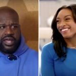 NBA – La photo dingue de Simone Biles (1m42), microscopique à côté du géant Shaquille O’Neal !