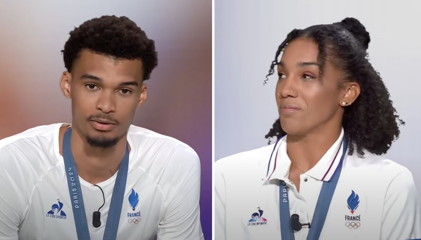 Les deux héros de l'équipe de France de basket, Victor Wembanyama et Gabby Williams