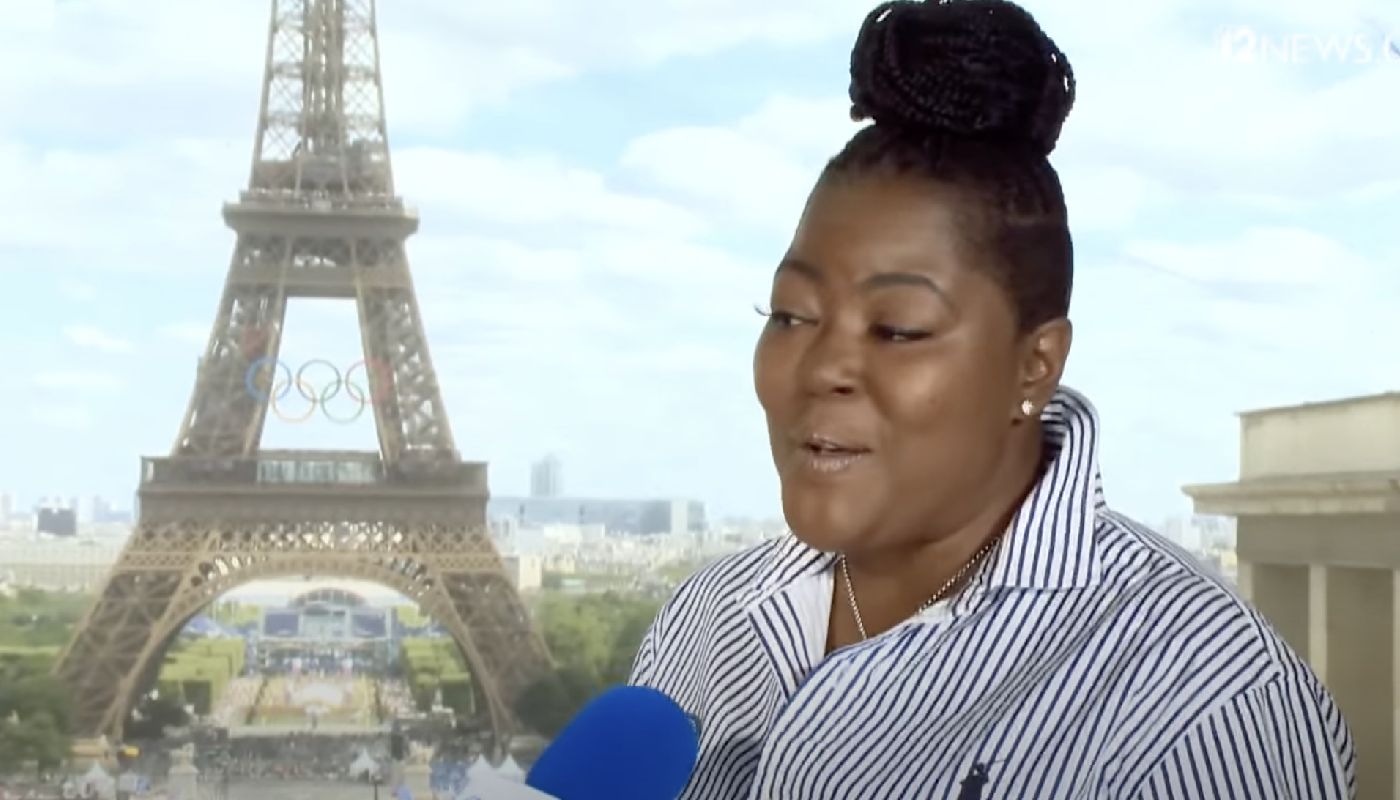 Wanda Durant, la mère de Kevin, lors des Jeux de Paris