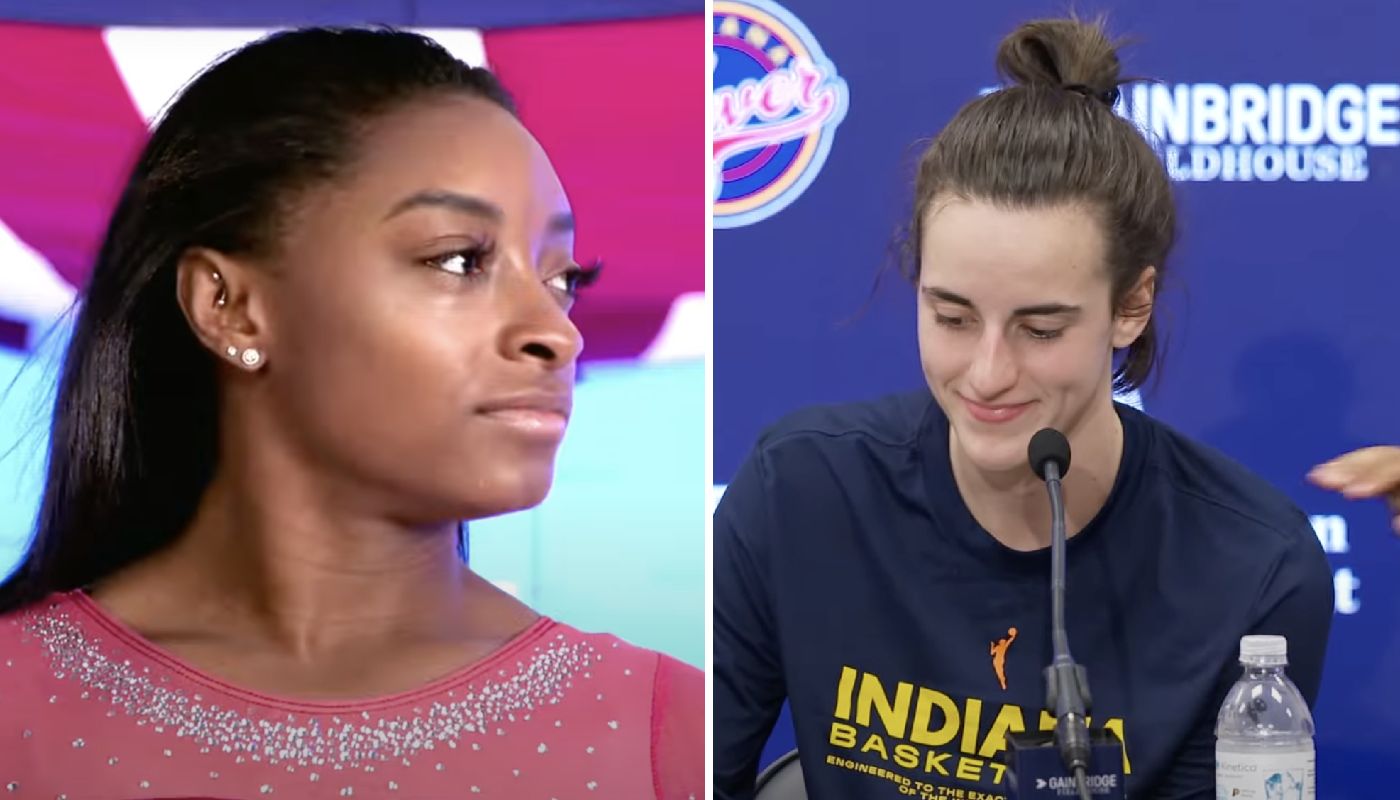 Simone Biles, légende des Jeux Olympiques, et Caitlin Clark, phénomène WNBA