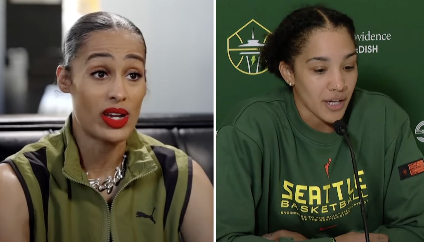 Skylar Diggins Smith et Gabby Williams, deux joueuses de Seattle en WNBA