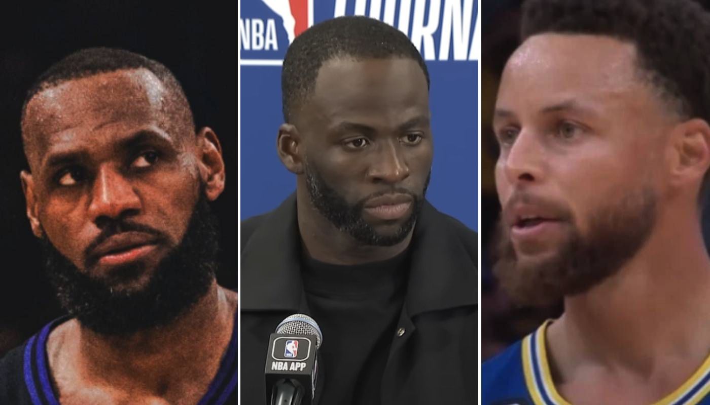 LeBron James, Draymond Green and Stephen Curry