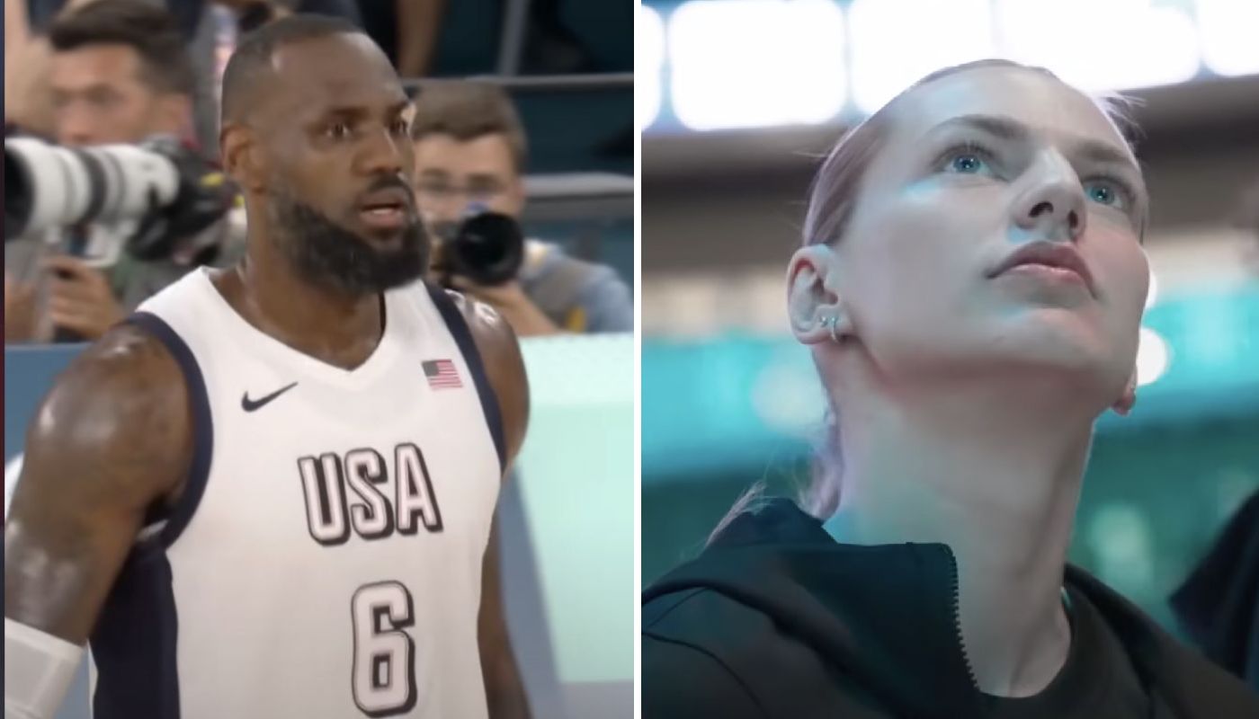 Olympic Games LeBron James and Marine Johannès