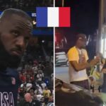 JO – Encore en France, le comportement de LeBron avec un fan fait scandale : « Ce gamin ira..