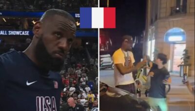 JO – Encore en France, le comportement de LeBron avec un fan fait scandale : « Ce gamin ira..