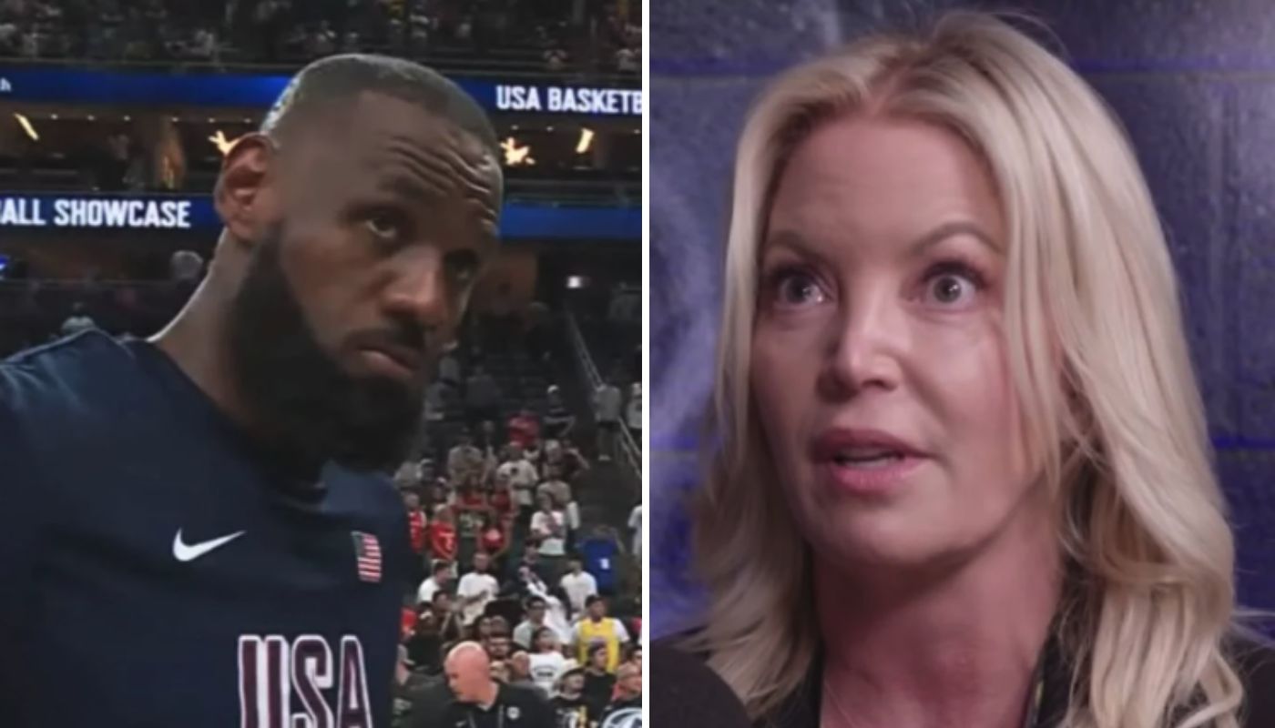 LeBron James et la propriétaire des Lakers, Jeanie Buss