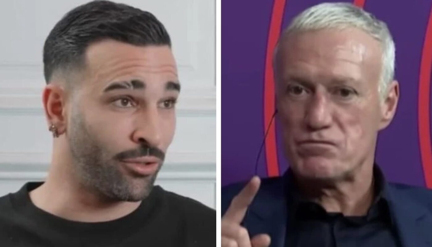 Adil Rami et Didier Deschamps