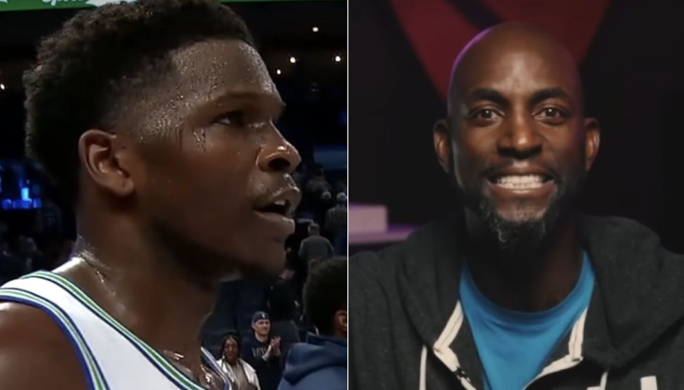 NBA Anthony Edwards et Kevin Garnett