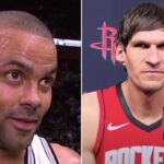 NBA – Anciens coéquipiers, les images virales de Boban Marjanovic (2m24) et Tony Parker (1m88) !