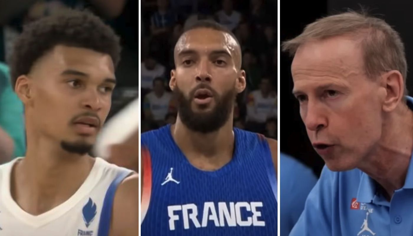 Victor Wembanyama, Rudy Gobert et Vincent Collet