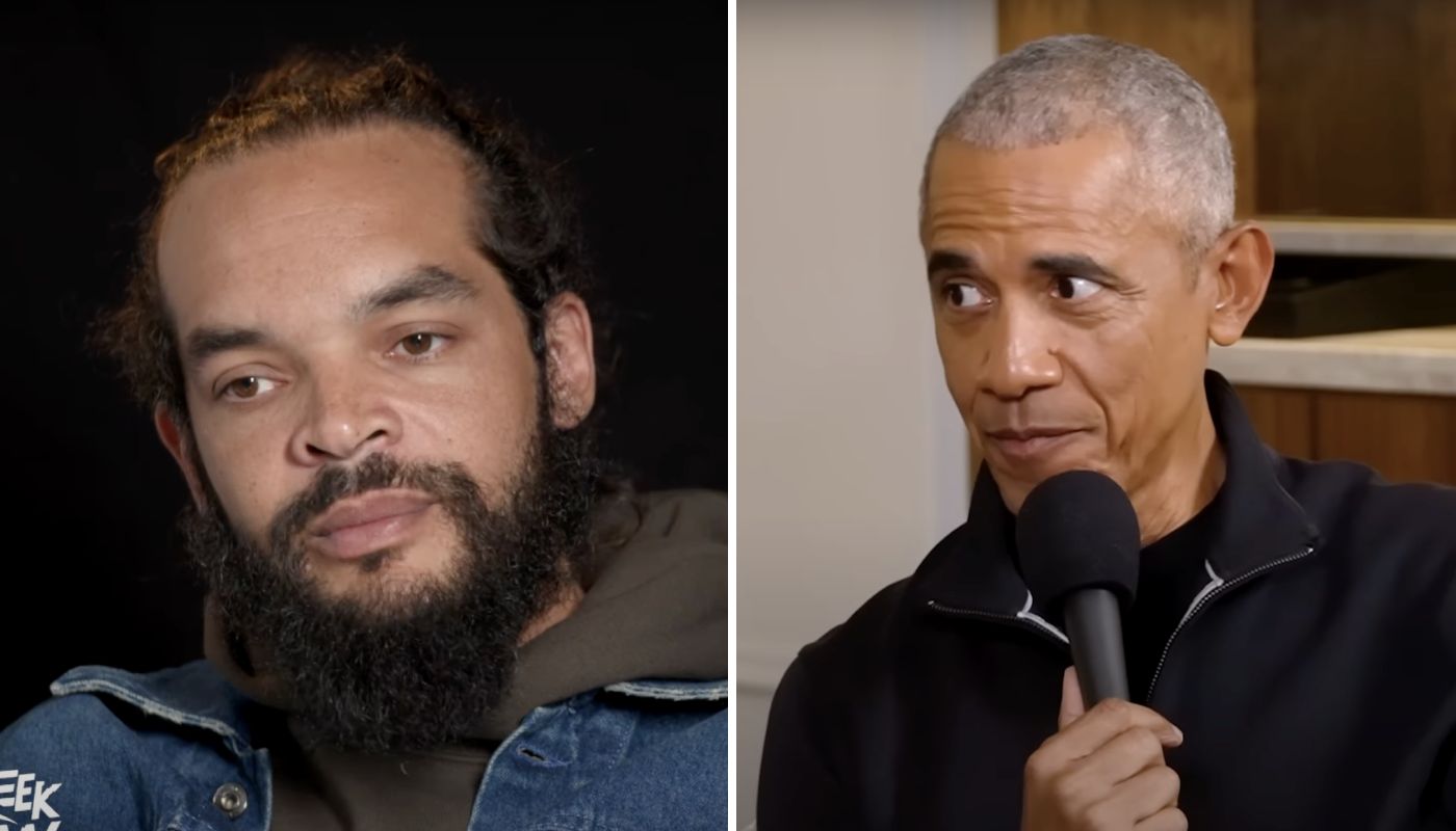 Joakim Noah, ancien français des Bulls, et Barack Obama, 44eme président des États-Unis