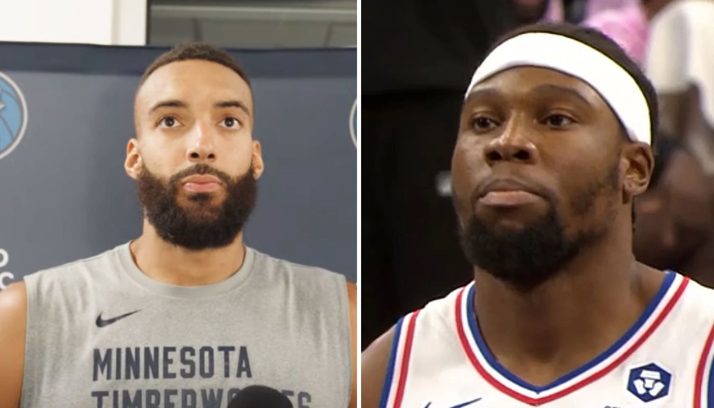 Les deux coéquipiers en équipe de France Rudy Gobert et Guerschon Yabusele